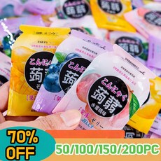 [0칼로리 0설탕] 일본 다이어트 곤약젤리 식이섬유 젤리 저칼로리 젤리 포만감 개별포장혼합맛, 100개, 9g