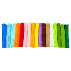 컬러 철사 모루 공예 17종 색상 200P 만들기 재료 5W0020, 1세트