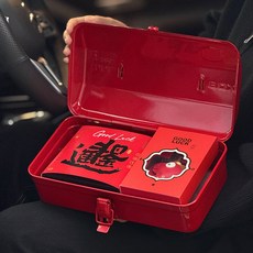 新年禮品公司年會禮物麻將禮盒 - 客戶實用伴手禮, 套餐A（鑰匙掛件*2+鼠標墊+紅包）, 1個