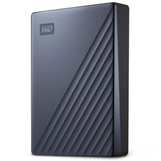 WD 5TB 외장 휴대용 울트라 블루 랜섬웨어 드라이브 하드 방지 MY PASSPORT, Blue, 4TB, PC