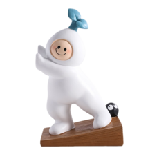 可愛卡通造型門擋 居家安全門擋 創意趣味門擋, 白色, 1個