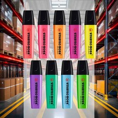 형광펜 오렌지 1개 사각 포인트 학용품 문구 표시 각인