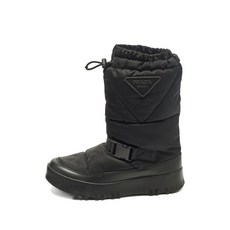 프라다 중고 버클 퀼팅 스노우 부츠