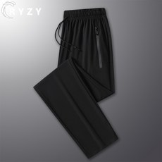 RYZY 男運動長褲 涼感透氣 束腳顯瘦