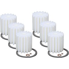 6 RF-1 마이크론 정격 연료유 필터 캐니스터 및 개스킷 장착 1A-25A 77B 에딩턴 S-254 시어 8055 미토 264 오토플로 F-300