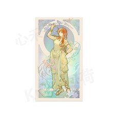 同人 葬送的芙莉蓮 穆夏 壓克力立牌 鐳射卡 收藏卡 色紙 明信片 芙莉蓮 弗蘭梅 賽莉耶, 1個, 師傅收藏卡