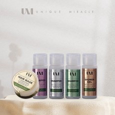 UM 髮品 超值 旅行組 髮膜 洗髮精 沐浴乳, 1個
