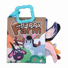 유아 촉감 헝겊 책 동물 꼬리 패브릭북 촉감놀이책