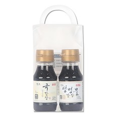 신앙촌 양조 생명물 간장120ml + 깔끔한 국간장 120ml 세트, 1세트
