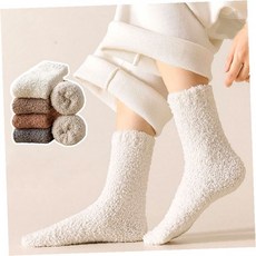 겨울 수면 양말 5p 세트 보온 기능 발 시림 방지 두꺼운 소재 실내 착용 덧신