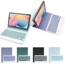 갤럭시탭S6 Lite 라이트 10.4 호환 그램 블루투스 키보드 S펜수납 케이스 P610 P615, 콤비 소다, 1개