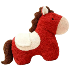 휘뚜마뚜 2026 붉은말띠 붉은말 애착 인형 소품, 붉은말 인형