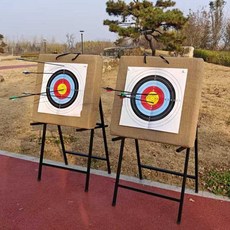 훈련용 양궁과녁 표적지 고밀도 초과녁판 실내외용, 1개, 80x80x12