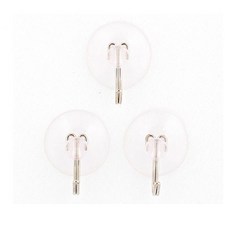 깔끔한 투명행거 3개 흡착행거 큐방 후크 다용도걸이 hib*27518Jp, 1개, 색상