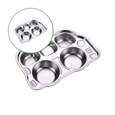 쌍문상회 버스모양 3구식판 식판 주방 접시 식기 캠핑 40872EA, 본상품