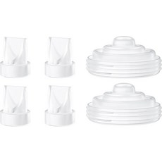 토빌드 4PCS 덕빌 밸브 맘코지 M5 유방 펌프와 호환되는 2PCS 실리콘 다이어프램 M56PCS용 펌프 교체 부품 액세서리, V8pc+D4pc
