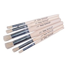 木桿型染筆︱拓染筆 拓印筆 蝶古巴特 拼貼 美勞 手作材料 彩繪 DIY 美勞 幼兒園 安親班︱麥手作, 1個, 木桿型染筆-6入