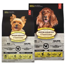烘焙客Oven-Baked高齡犬/低脂野放雞小顆粒飼料，原顆粒，高齡犬專用，呵護關節，維持免疫力, 1個, 高齡犬/低脂 (小顆粒), 2.27kg, 混合口味
