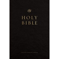 (영문도서)ESV Pew and Worship Bible Large Print (Black) Hardcover, Crossway, English, 9781433563492