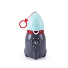 兒童攜帶式尿壺 寶寶車用小便器 外出旅行尿桶, 火箭造型【淺藍】, 火箭造型【淺藍】