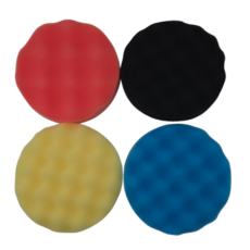 와플 스펀지 폼 패드 5인치 자동차 광택 스폰지 버핑 연마 125mm 차량용 엠보싱 어플리케이터, 1개, 파랑(라이트컷팅)