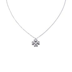 ECLATIS S2E(넓음) Sea 간편 방수 하이퀄리티 주얼리 - 네잎 클로버 목걸이 외과용 스테인리스 스틸에 18k도금 골드칼라 PVD 코팅 저자극성 및 변색 없음 조절