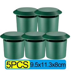 10/1PCS 달팽이 트랩 포수 정원 슬러그 케이지 재사용 가능한 해충 미끼 스테이션 도구 농장 수호자 액세서, 02 5PCS