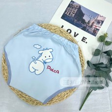 【禾季】台灣製 四層透氣學習褲。戒尿布/學習褲/尿布褲/幼童外出褲/防漏/透氣/重複使用, 1個, 可愛小馬(藍色),90cm【11-13kg】, 藍色