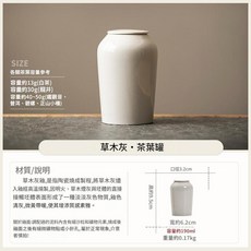 草木灰茶葉罐, LD草木灰 - 茶葉罐迷你罐B款, 1套