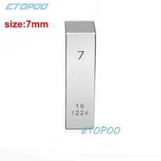 블록 게이지 정밀 스틸 병렬 핀 측정 선반 도구 1mm 2mm 3mm 4mm 5mm 6mm 7mm 8mm 9mm 10mm, 7mm block gauge, 7) 7mm block gauge