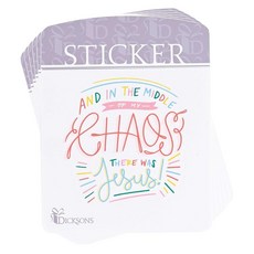 [ 940225 ] 내 혼돈 속의 딕슨스 예수님 종이 장식 데칼 스티커 6개 팩