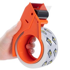 디스펜서 롤 1 88 x 65 YD 투명 접착 패키지 밀봉 테이프가 포함된 고강도 포장 테이프 이동 상자 우편물 및 보관용 테이프를 부착하세요, 1 Roll 1 Dispenser