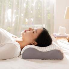 슬립라인 경추 목베개 목디스크 일자목 거북목 기능성 옆으로자는 낮은 베개, 1개, 경추베개