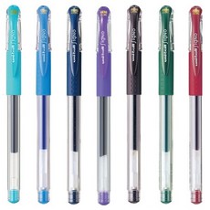 유니볼 시그노 DX 캡식 볼펜 0.38mm 뚜껑식 UM-151, 1세트, 혼합7개(컬러풀B)