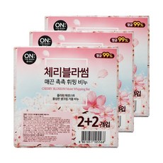 엘지 온더바디 비누 체리블라썸 촉촉한 휘핑 90g 4입 3개, 12개입