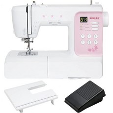 SINGER MM-115P 넓은 테이블과 발 컨트롤러가 있는 싱어 컴퓨터 재봉틀 히라가나 캐릭터 스티칭 MM-115P 심플 초보자 컴팩트 유치원 입학 학교 육아