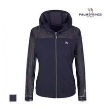 팜스프링스 팜스프링스 여성 시스루배색 후드집업_SJJL232674