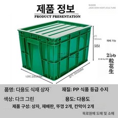 콩나물 재비 용기 기르기, 256 땅콩 심기 상자, 1개