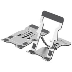 챌린지하이브리드 메탈 폴딩 휴대용 태블릿 휴대폰 거치대 CH-M26, 메탈 실버 CH-M26, 1개