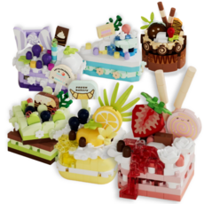 [나노킹-감성블럭] 나노블럭 디저트 시리즈 DN014, 6개, 세트