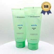 브링그린 알로에 97% 수딩젤 300+300mL 2입, 600ml, 1개