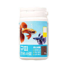 펫 구피 전용 미니 비트 사료 55g, 1세트