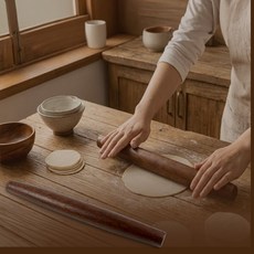디랩 나무반죽밀기 베이킹주방옻칠원목밀대 나무밀대