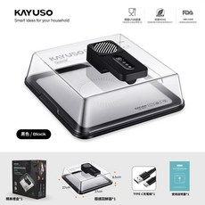 KAYUSO 極速回鮮解凍盒 牛排 鮭魚 快速解凍板 家用解凍神器, 1個, 黑色, 4.2L, 無謂