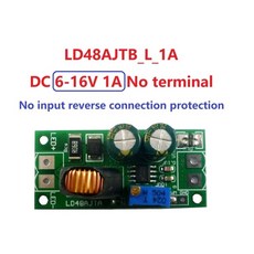 조정 가능한 LED 드라이버 PWM 컨트롤러 72W DC 6-50V 1-3A DC-DC 스텝다운 정전류 컨버터, 12 L 1A 6-16V No Pin, 1개