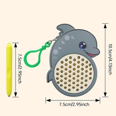자석 볼 드로잉 보드 어린이 태블릿 스케치 스타일러스 포함 몬테소리 교육 여행 활동 장난감, 03 dolphin