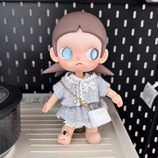 브롤리 몰리 지거 인형옷 피규어 인형 옷 화이트 3피스 4피스 5피스 세트, 아기가 없어요, 지거 블루 4피스 세트 (이너상의+재킷+스커트+가방)