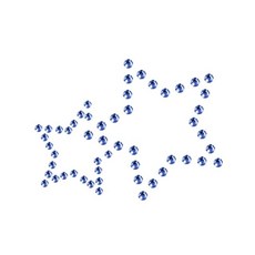 의류리폼 핫픽스 모티브 star-005, Gold