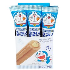 Doraemon 哆啦A夢 奶油夾心吉拿棒 12條入, 240g, 1盒