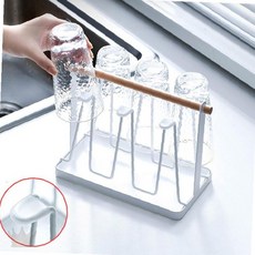 주방 컵 잔 머그 물병 건조 거치대 물기 제거 배수 트레이 싱크대 식기 정리, 1개, 상세페이지 참조